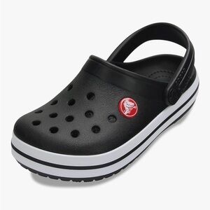 CROCS Kids Clog - Black with White Trim